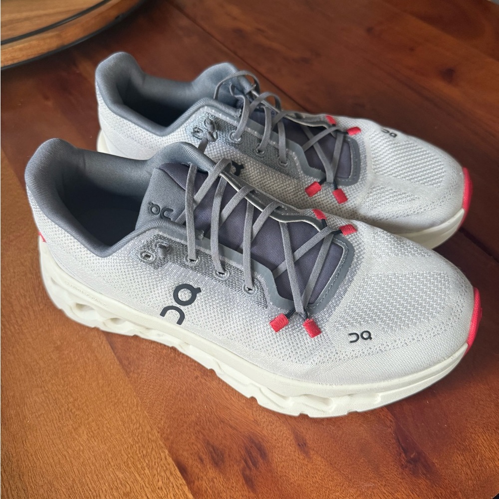 On Running Women's White and Red Sneakers